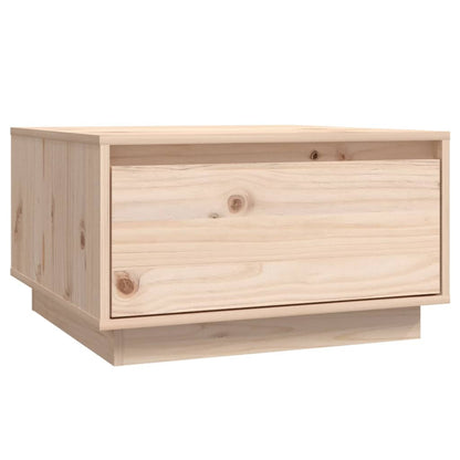 Mesa De Centro De Madera Maciza De Pino 55x56x32 Cm_0