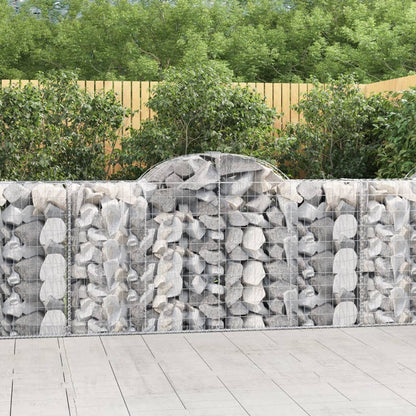 Cestas De Gaviones 20 Uds Forma De Arco Hierro 200x50x100/120cm_1