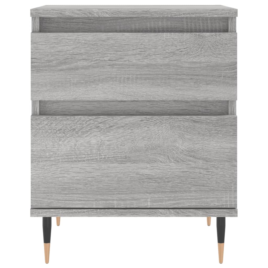 Mesita De Noche Madera De Ingeniería Gris Sonoma 40x35x50 Cm_3