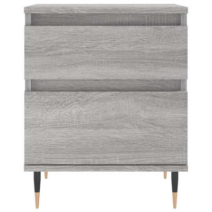Mesita De Noche Madera De Ingeniería Gris Sonoma 40x35x50 Cm_3