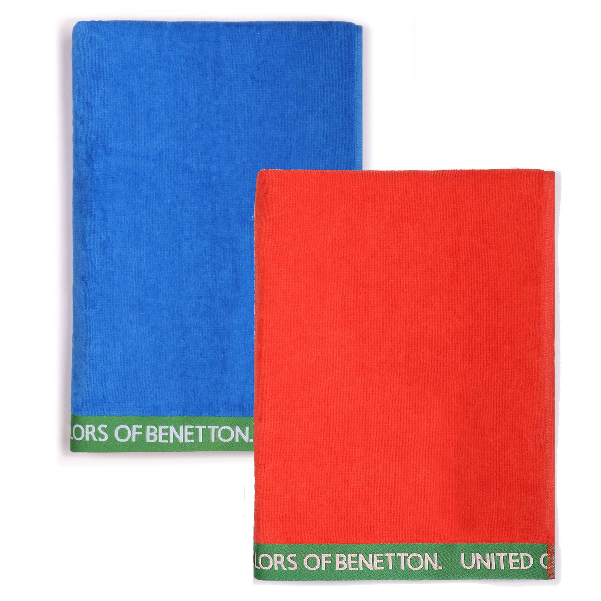 Set 2 Toalla De Playa 90x160cm 380gsm Velour 100%algodon Casa Benetton_0