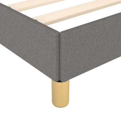 Estructura De Cama Con Cabecero De Tela Gris Oscuro 80x200 Cm / Vetonek_5