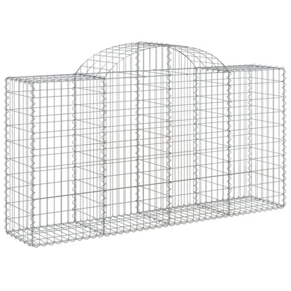Cestas De Gaviones 25 Uds Forma De Arco Hierro 200x50x100/120cm_2