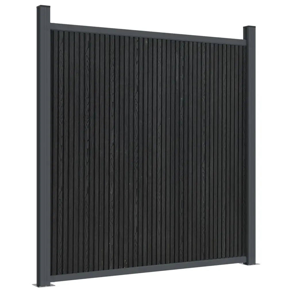 Panel De Valla Wpc Gris 699x186 Cm / Vetonek_1