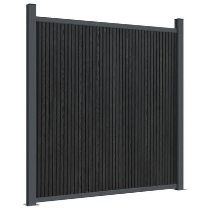 Panel De Valla Wpc Gris 699x186 Cm / Vetonek_1