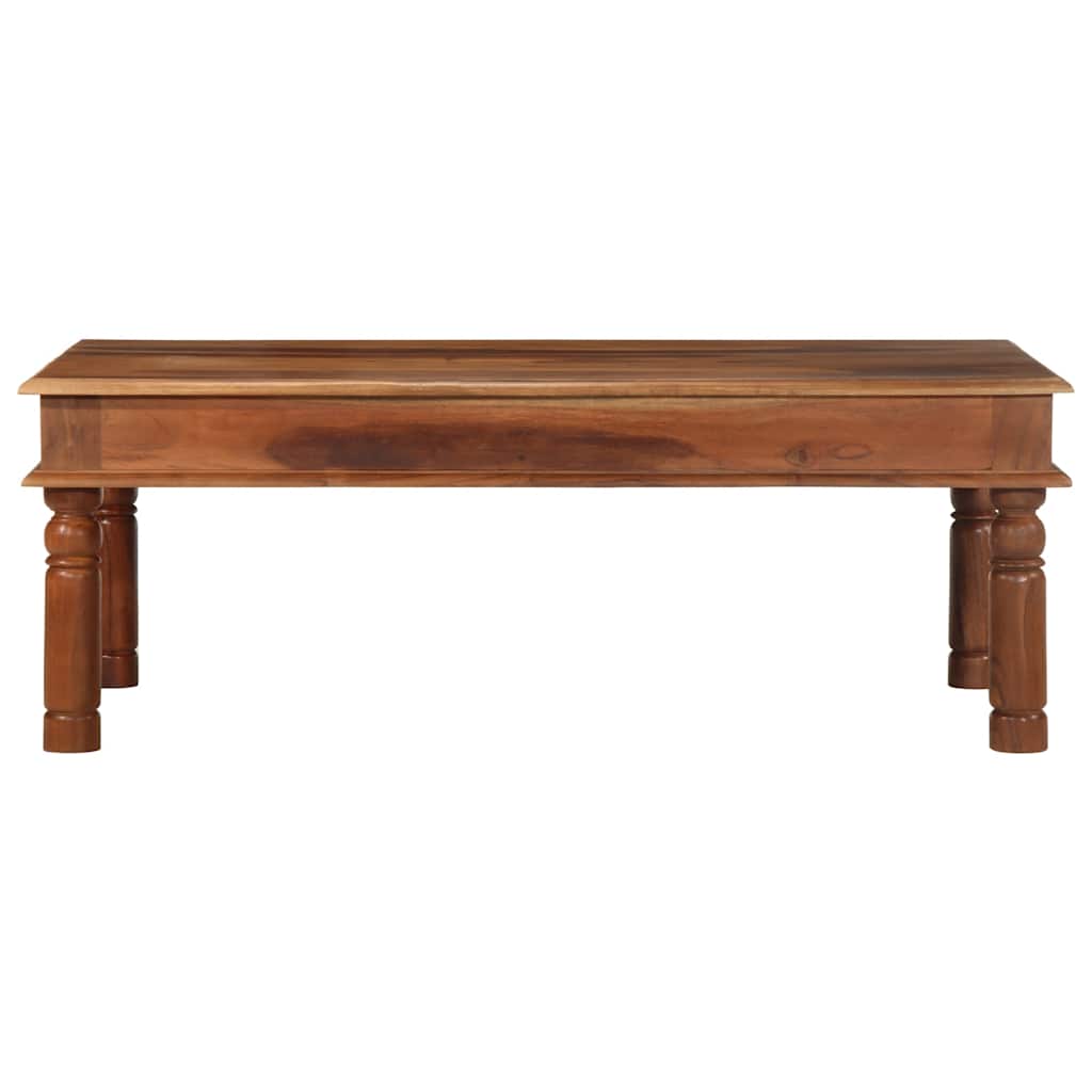 Mesa De Centro De Madera Maciza 110x60x40 Cm Acacia_0
