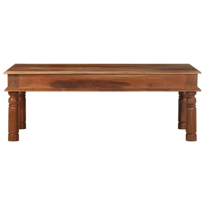 Mesa De Centro De Madera Maciza 110x60x40 Cm Acacia_0