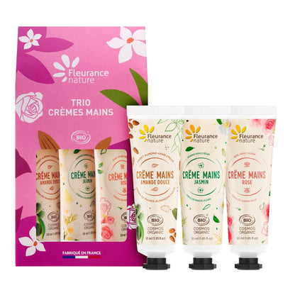 Trío Cremas De Manos 30ml Almendra, Rosa Y Jazmín_1