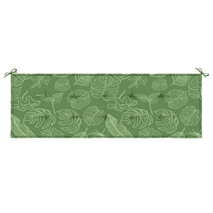 Vidaxl Cojín Banco De Jardín Tela Oxford Estampado Hojas 150x50x4 Cm_3