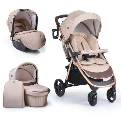 Carro Trío Capazo Duro Noble Hasta 22 Kg Beige_0