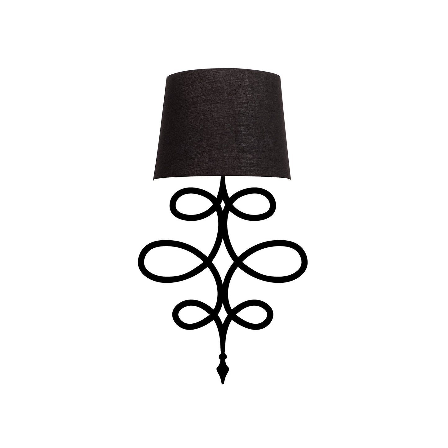 Aplique De Pared, Metal , Negro, 15x28x62, Casquillo E 27 Max 40 W_0
