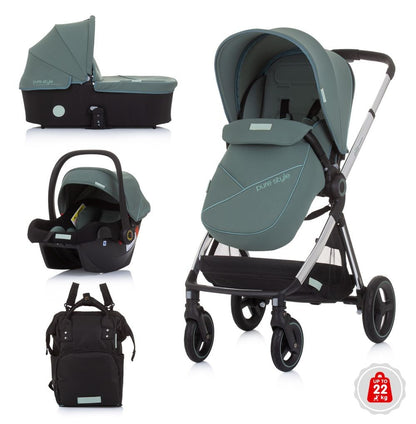 Carrito De Bebé Trío Elite Hasta 22 Kg Aloe_0