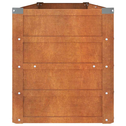 Arriate Oxidado De Acero Corten 160x40x45 Cm_4