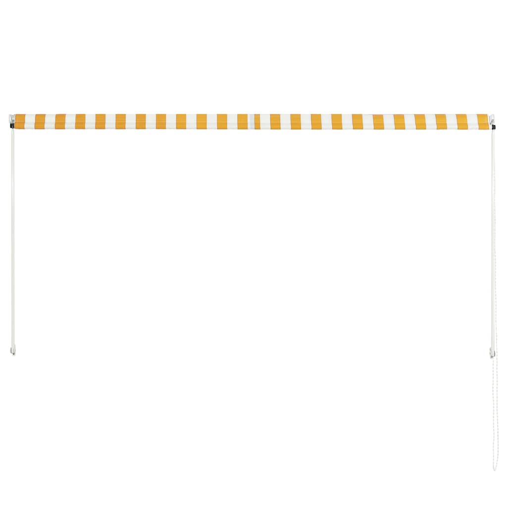 Toldo Retráctil 250x150 Cm Amarillo Y Blanco_4