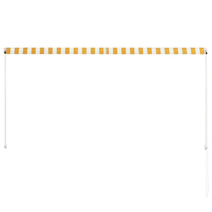 Toldo Retráctil 250x150 Cm Amarillo Y Blanco_4