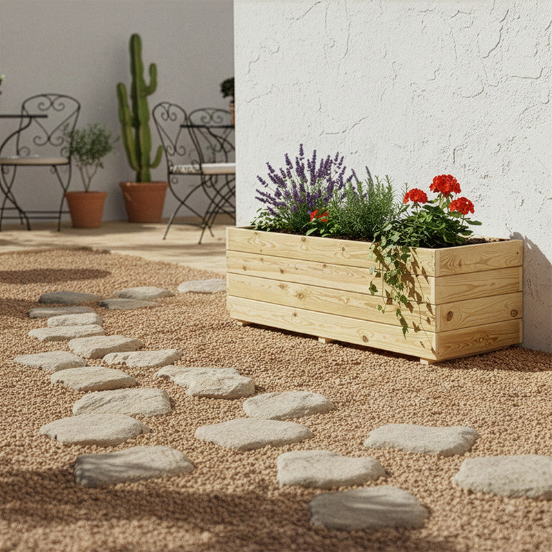 Jardinera De Madera Para Exterior 120x40x40 Cm Ghio Kd Hortalia_1