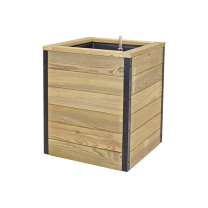 Jardinera De Madera Con Autorriego 50x50x60 Cm Nidum Hortalia_2