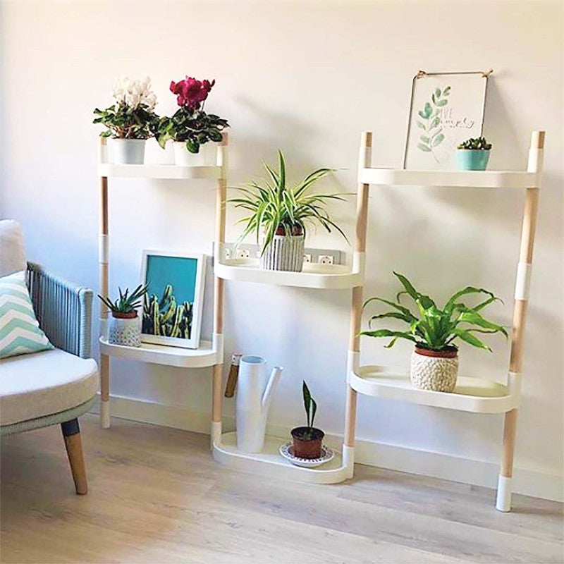 Soporte Modular Citysens De 6 Bandejas Blanco, Con 3 Plantas De Regalo_2