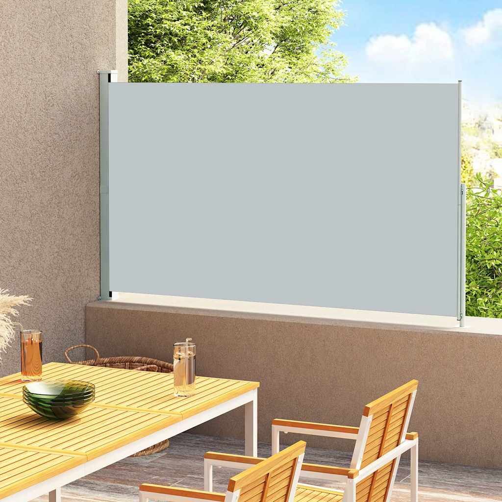 Vidaxl Toldo Lateral Retráctil De Jardín Gris 180x300 Cm_1