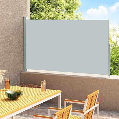 Vidaxl Toldo Lateral Retráctil De Jardín Gris 180x300 Cm_1