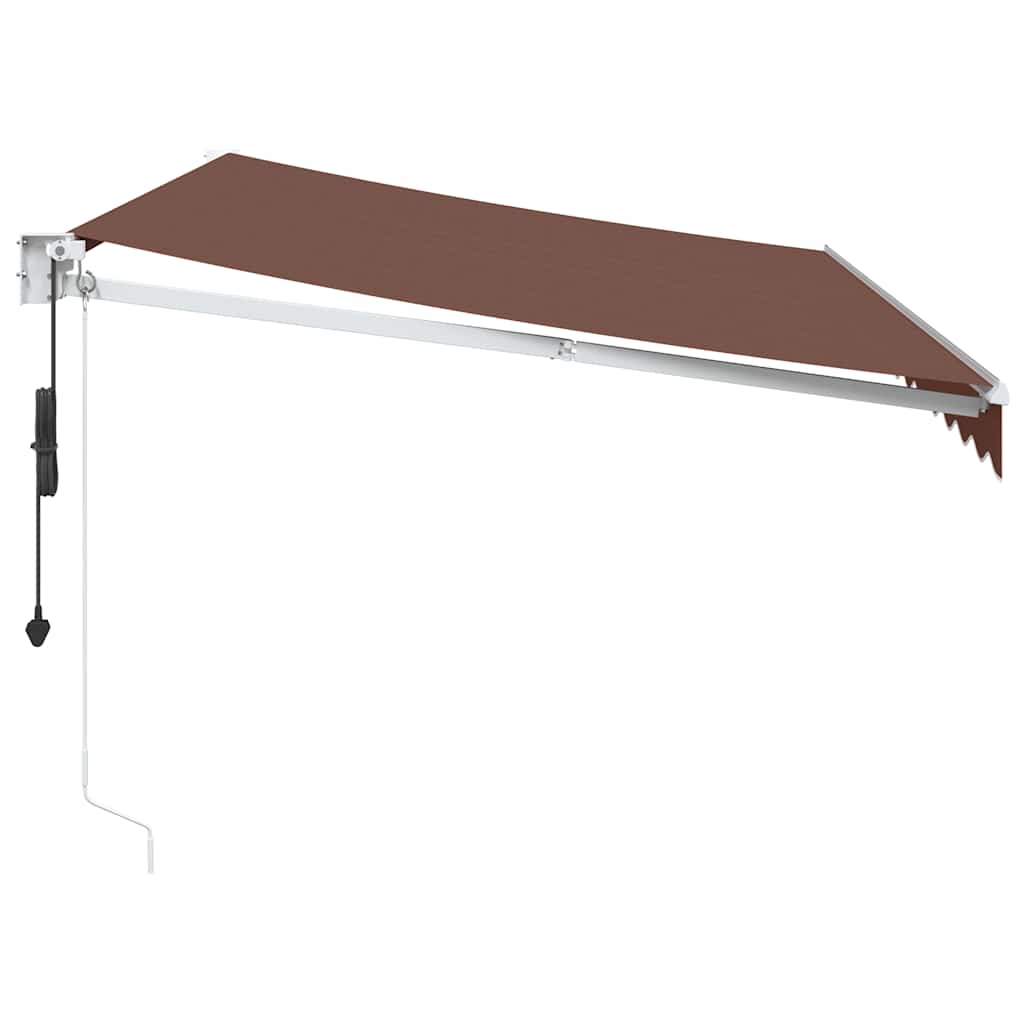 Toldo Retráctil Automático Marrón 350x250 Cm_3