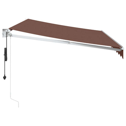 Toldo Retráctil Automático Marrón 350x250 Cm_3