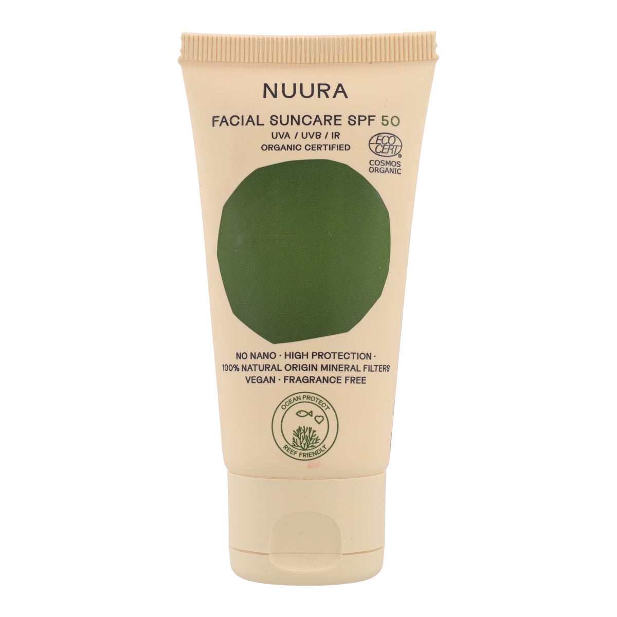 Protector Solar Facial SPF50 Nuura Tubo 50 ml