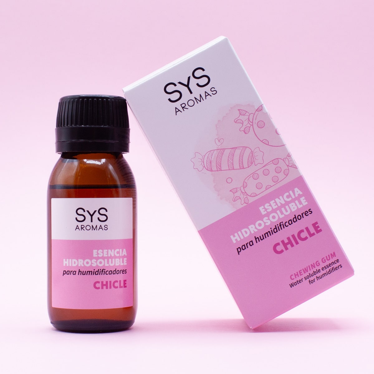 Esencia Hidrosoluble Chicle SYS Aromas 50 ml | Aroma Dulce y Afrutado | Para Humidificadores y Difusores_3