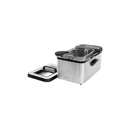 Freidora De Aceite De 3,2 Litros Cleanfry Luxury 3000. 2400 W, Acero Inoxidable, 5 Programas Preestablecidos, Filtro Oilclean_0