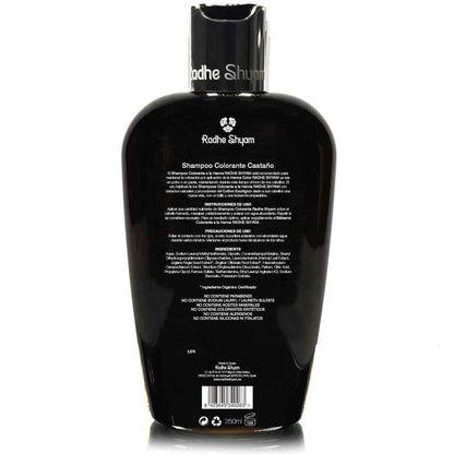 Shampoo colorante Castaño Henna Radhe Shyam 250 ml
