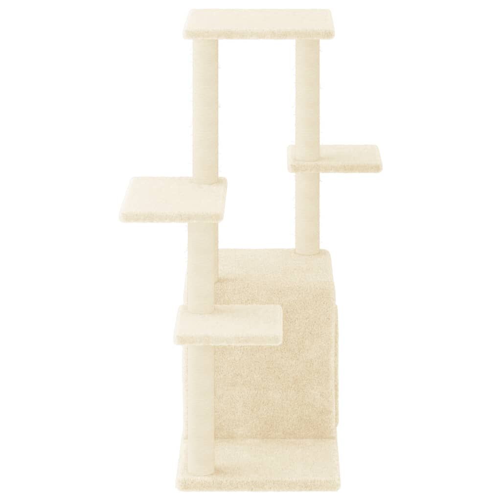 Vidaxl Rascador Para Gatos Con Postes De Sisal Color Crema 97,5 Cm_3