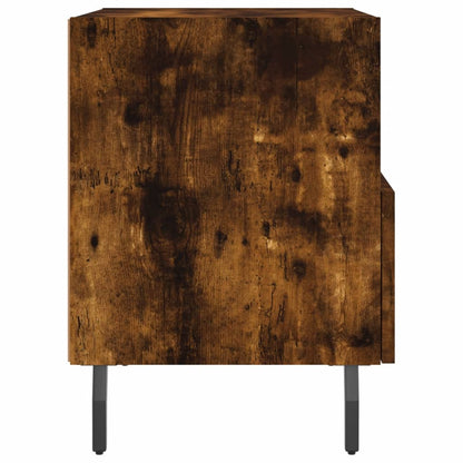 Mesita De Noche Madera Ingeniería Roble Ahumado 40x35x47,5 Cm_3