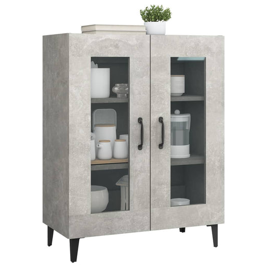 Aparador De Madera De Ingeniería Gris Hormigón 69,5x34x90 Cm / Vetonek_0