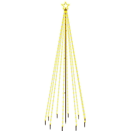 Vidaxl Árbol De Navidad Con Pincho 310 Led Blanco Cálido 300 Cm_0