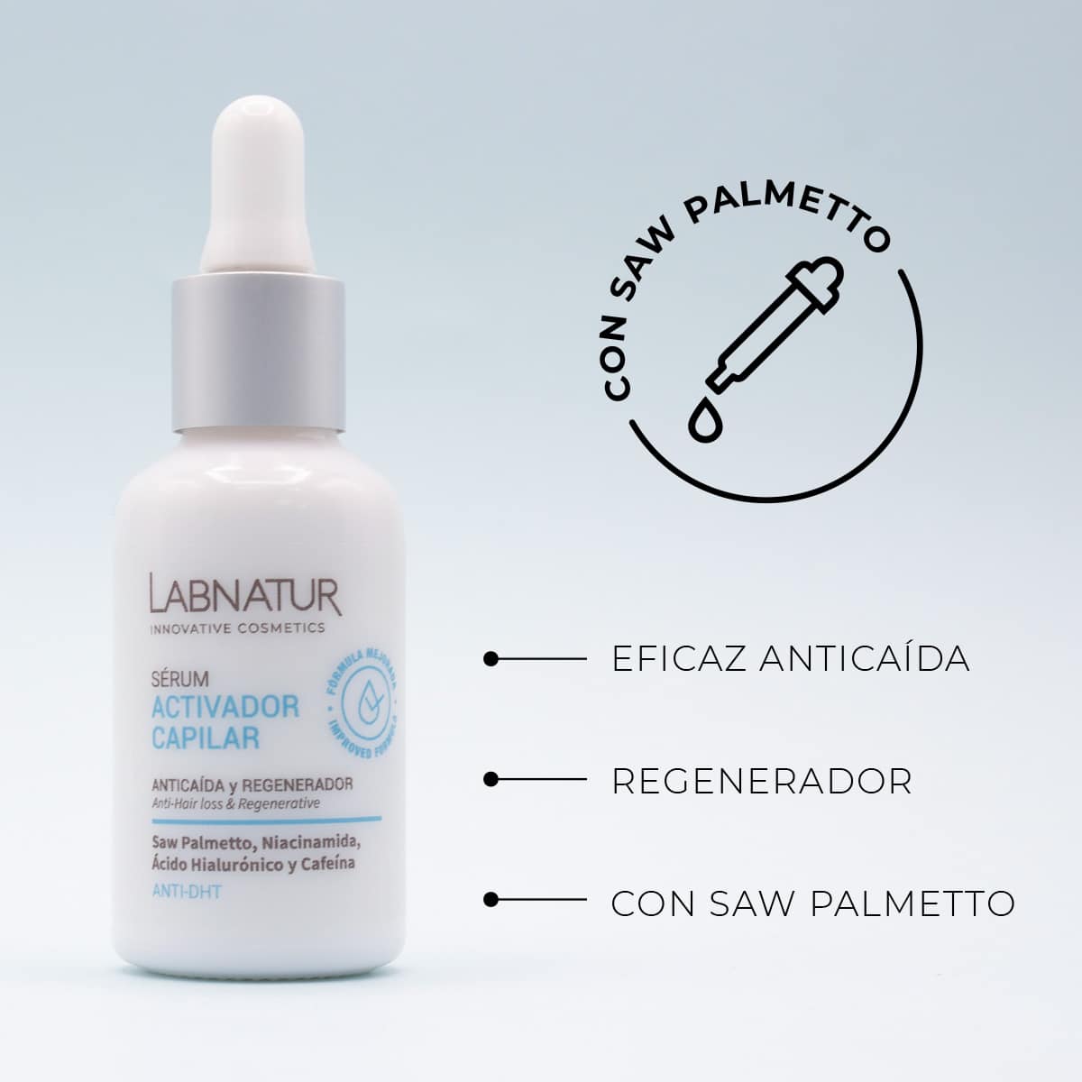 Sérum Activador Capilar Anticaída Labnatur 30 ml | Saw Palmetto | Fortalece, Aporta Densidad y Volumen_1