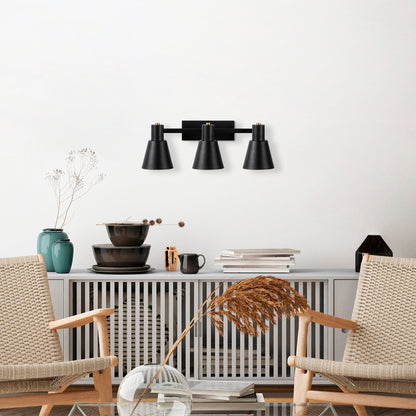 Aplique De Pared, Metal , Negro, 60x21x21, Casquillo 3 X E27 Max 40 W_3