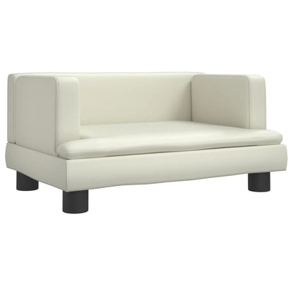 Cama Para Perros De Cuero Sintético Crema 60x40x30 Cm / Vetonek_1