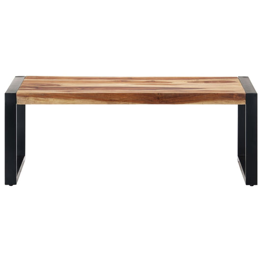 Mesa De Centro De Madera Maciza De Sheesham 110x60x40 Cm_0