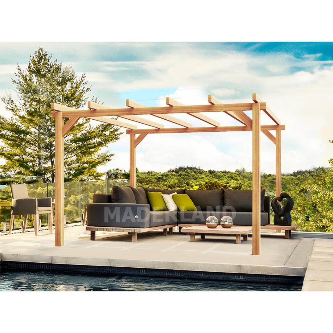 Pérgola de madera Linares Maderland 400x300 cm