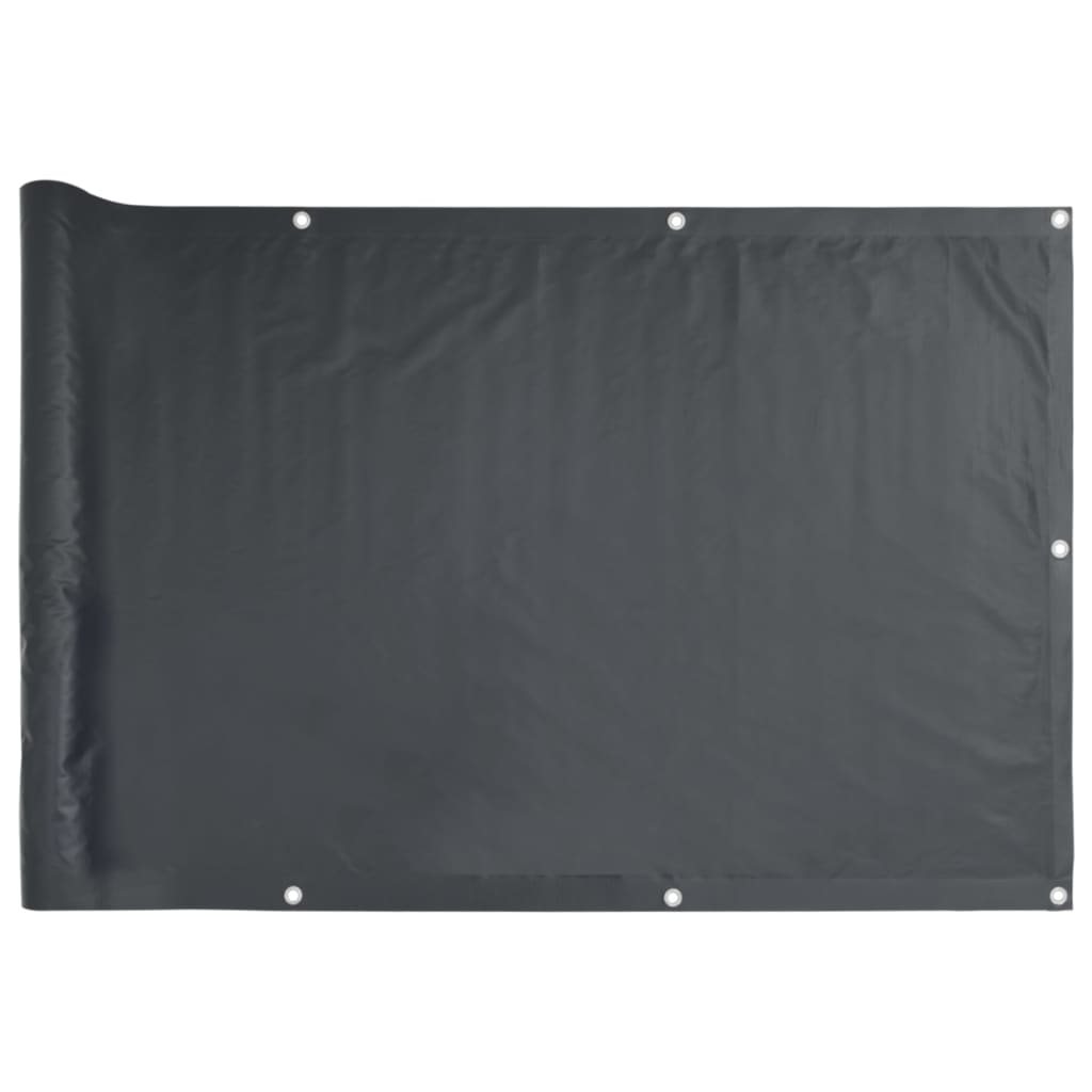 Pantalla De Privacidad De Balcón Pvc Gris Antracita 800x90 Cm / Vetonek_0