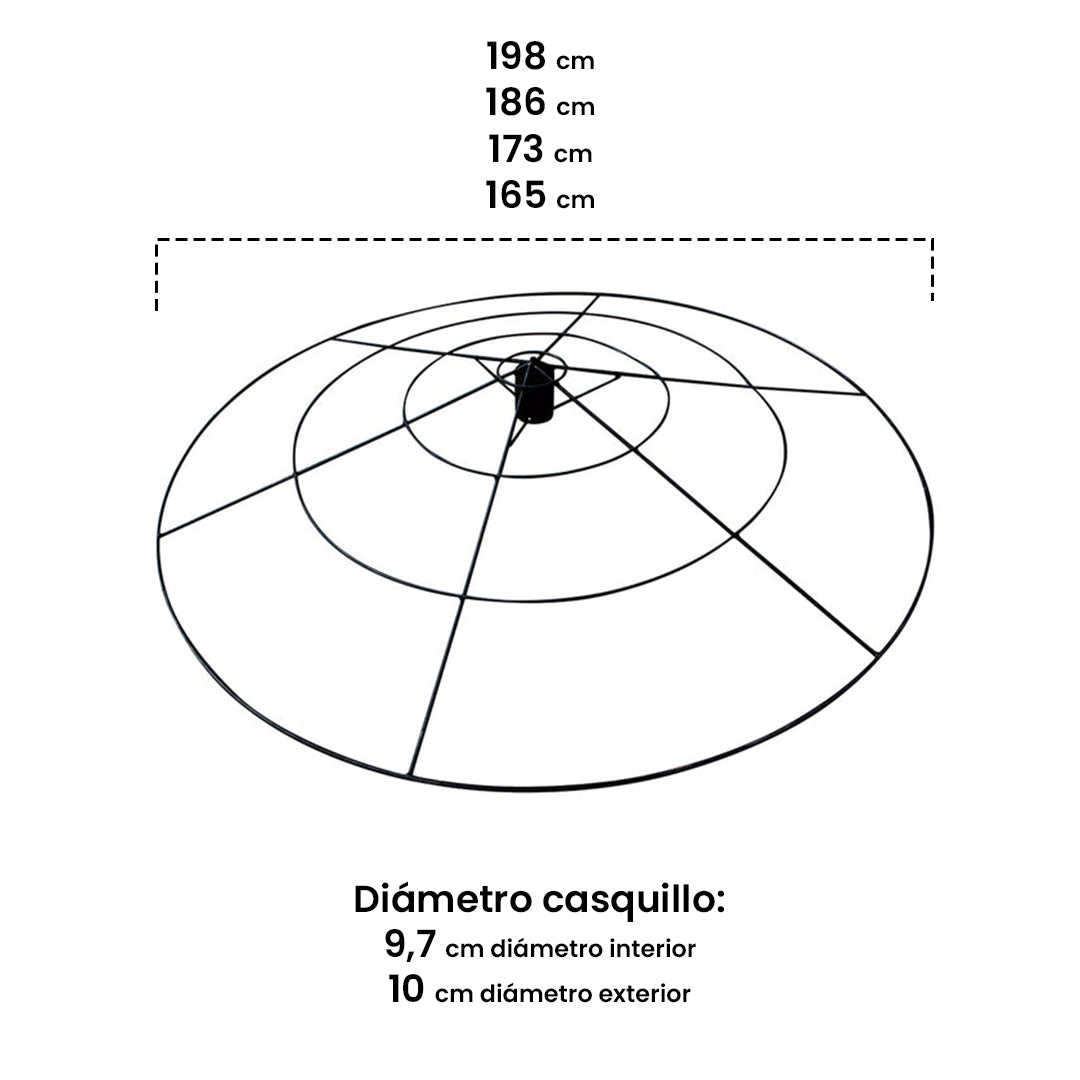 Aro Para Sombrilla Parasol 2 M Nortene_1