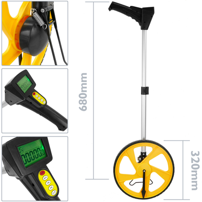 Odómetro Digital De Rueda Para Medición De Distancia. Topómetro De Diámetro 320 Mm_1