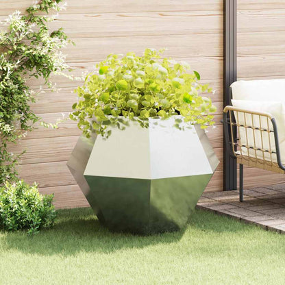 Jardinera Plateado 100 X 100 X 80 Cm Acero Galvanizado_1