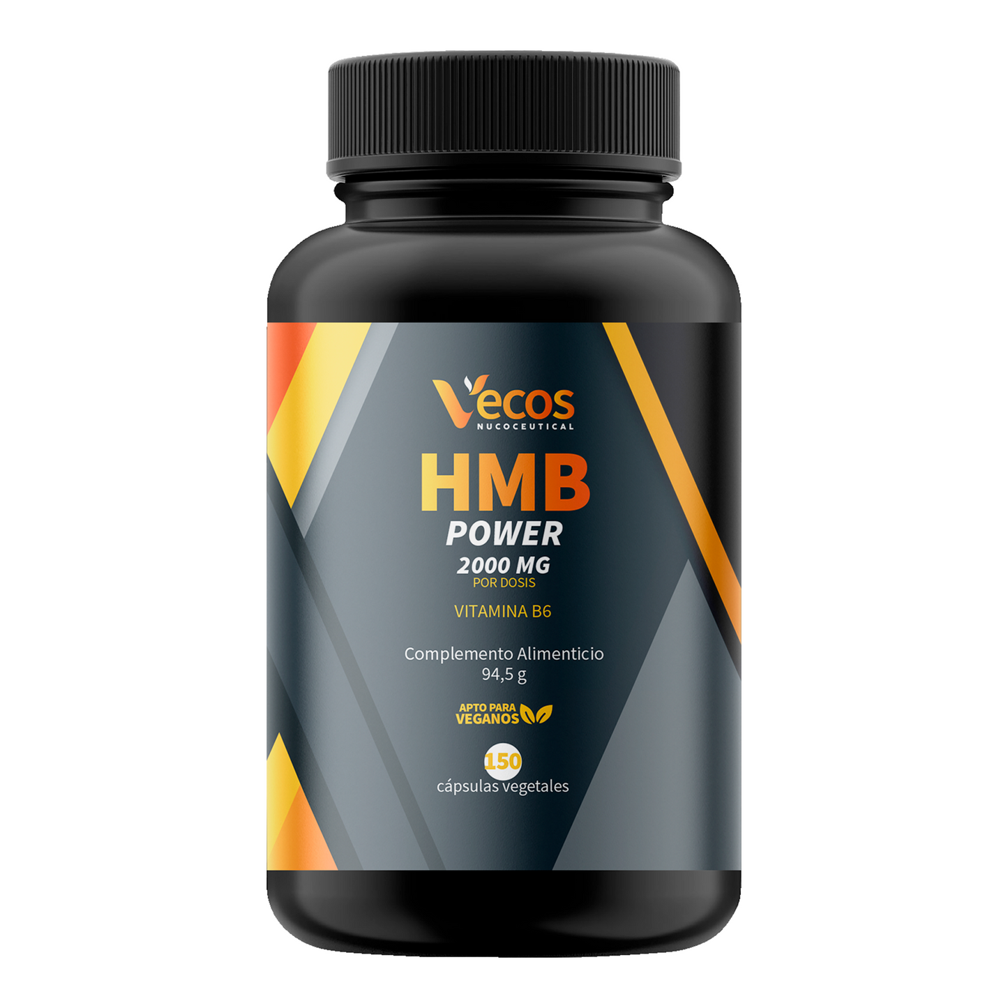 Hmb 2000 Mg Vecos 150 Cápsulas | Ganar Y Mantener Masa Muscular | Con Vitamina B6_0
