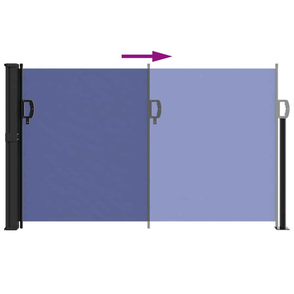 Vidaxl Toldo Lateral Retráctil Azul 120x600 Cm_4