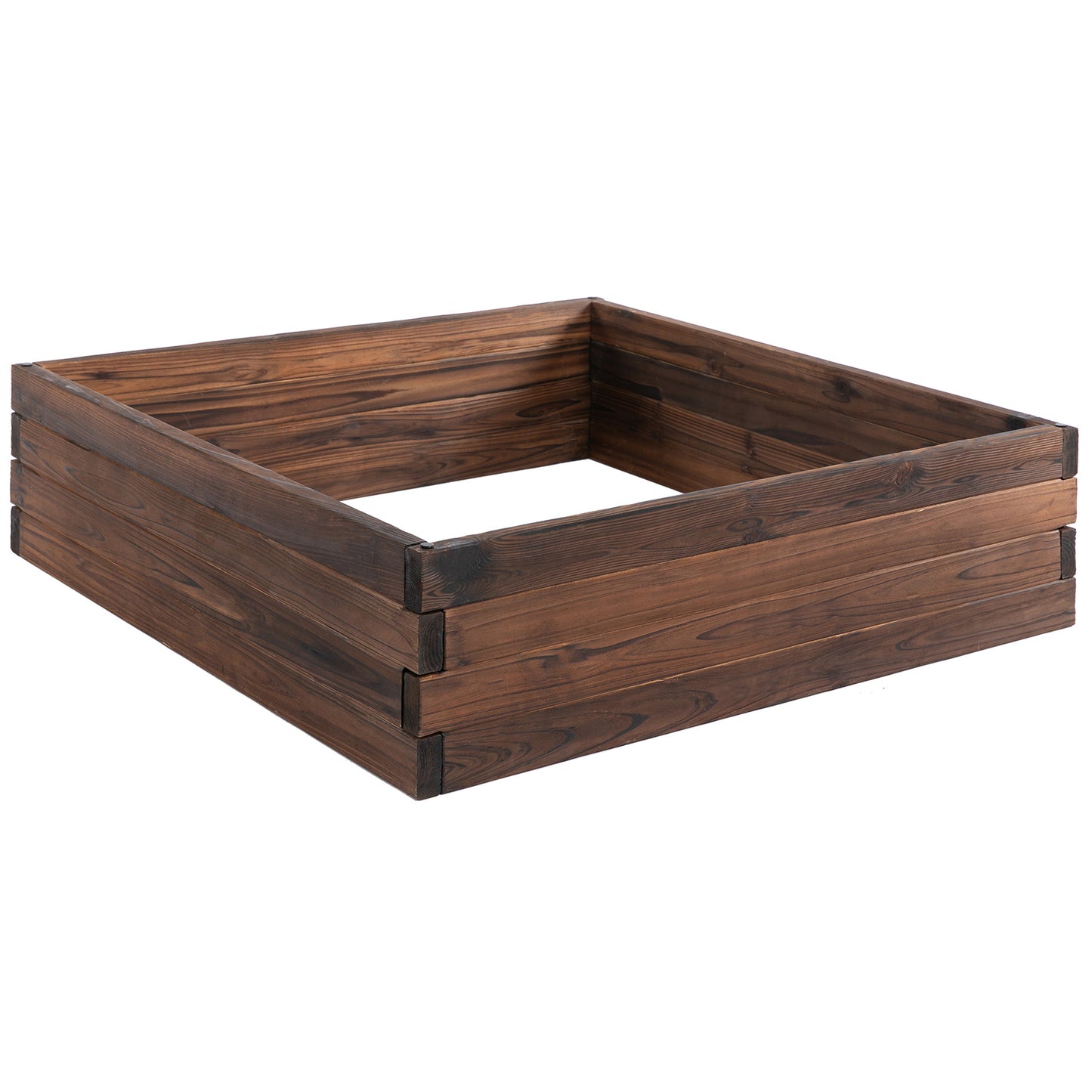 Outsunny Jardinera De Madera Jardín Maciza Para Cultivo De Flores Plantas_0