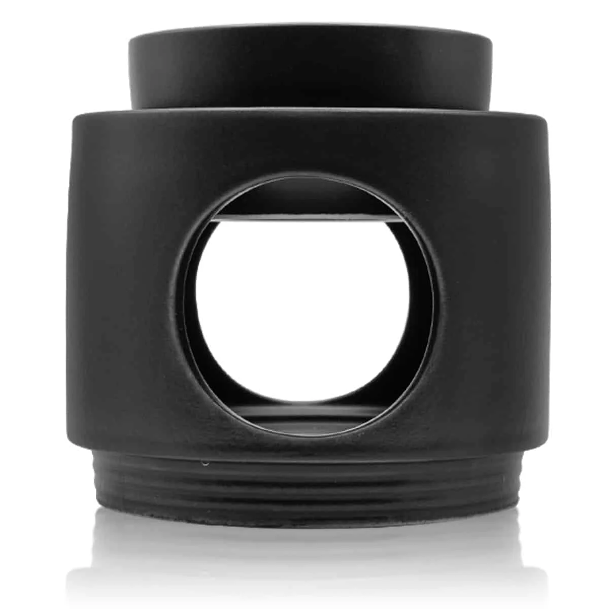 Quemador Aceites Esenciales Cerámica Noir Negro Sys Aromas | Difusor Tradicional | Aromaterapia | Diseño Elegante_0