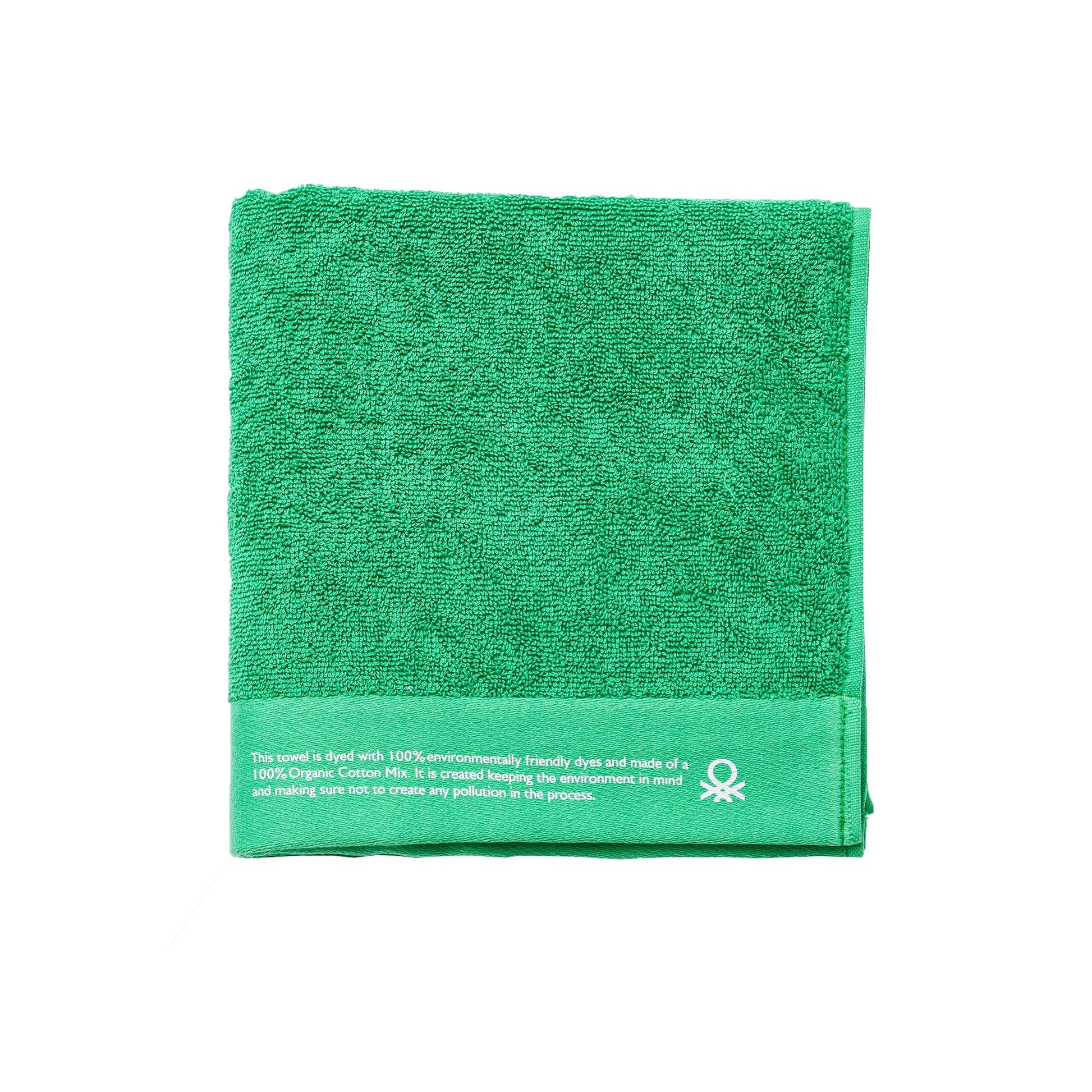 Toalla 50x90cm Algodón Orgánico 450gsm Verde Be_0