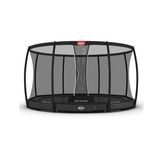 Cama Elastica Berg Inground Champion 430 + Red Deluxe Gris Safety Net Deluxe Xl._0