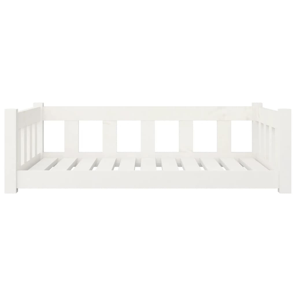 Vidaxl Cama Para Perros Madera Maciza De Pino Blanco 95,5x65,5x28 Cm_3